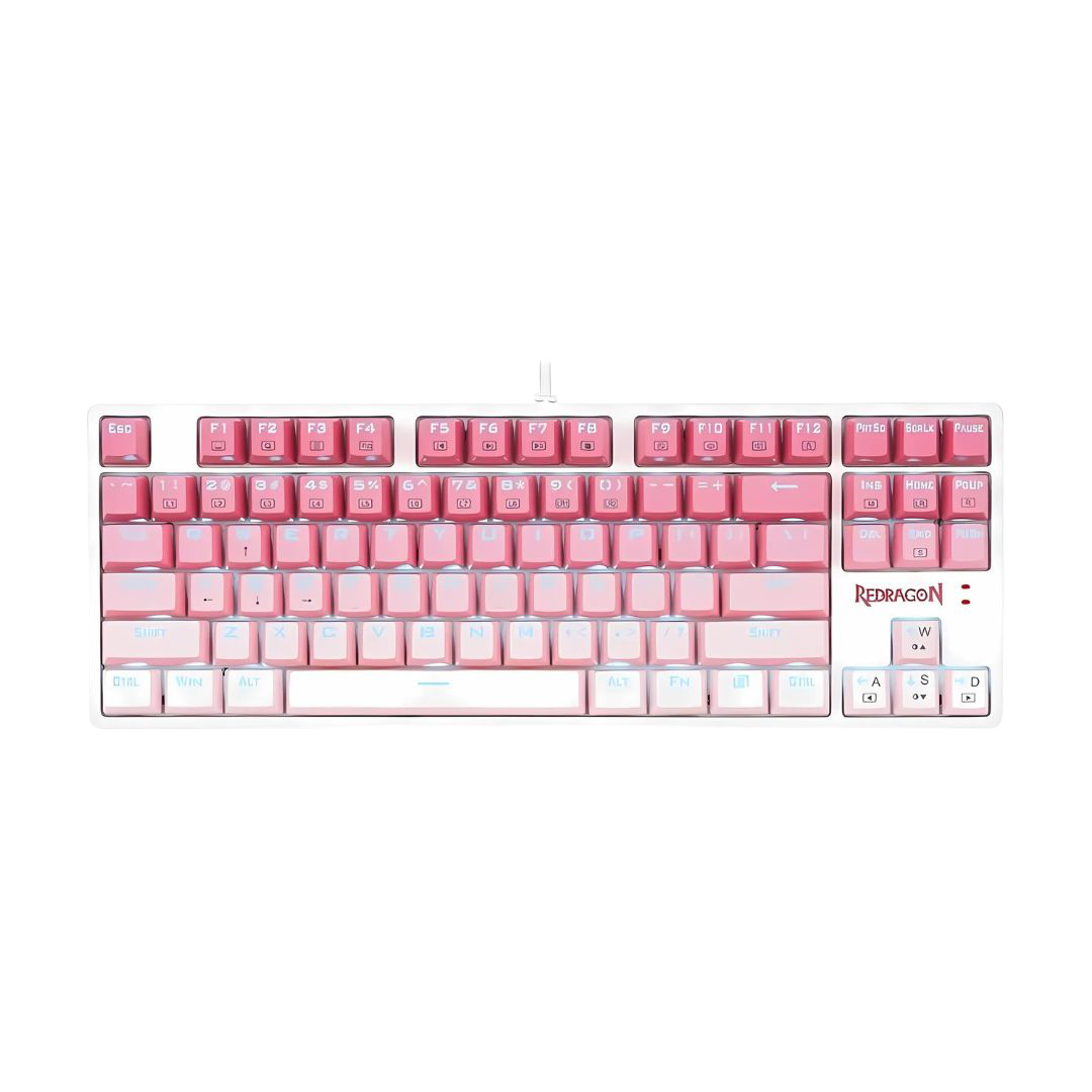 Redragon CASS K645W Mechanical Gaming Keyboard Wired RGB Pink Brown Switch - 1