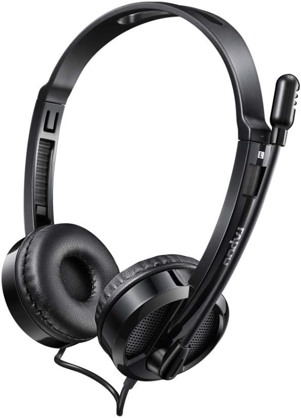 Rapoo H120 Wired Stereo USB Headset Noise-Cancelling Black - 1