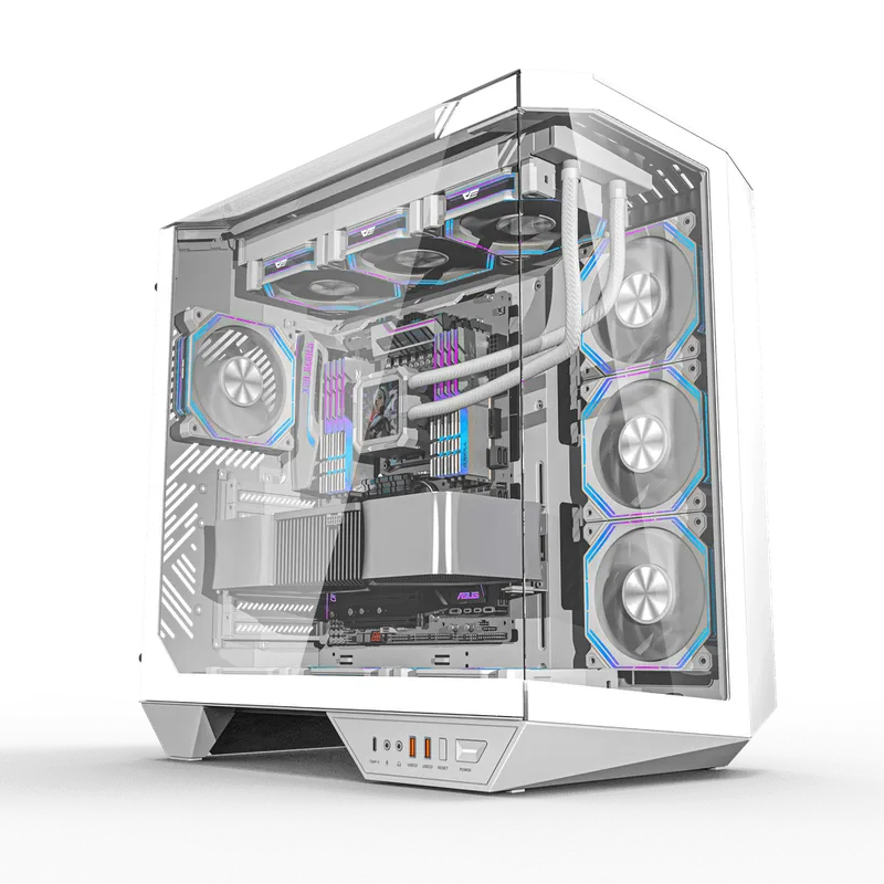 DarkFlash DY470 Mid-Tower Case White ARGB - 1