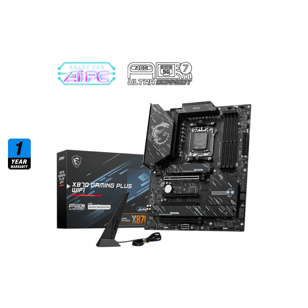 لوحة أم MSI X870 Gaming Plus AM5 ATX DDR5 WiFi - 1