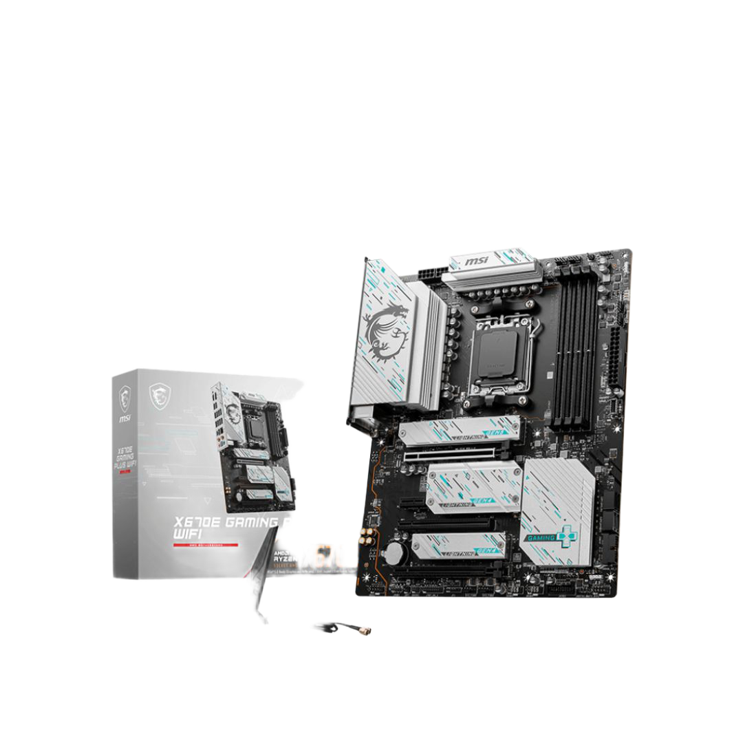 MSI GAMING PLUS X670E AM5 ATX Motherboard Wi-Fi 6E - 1