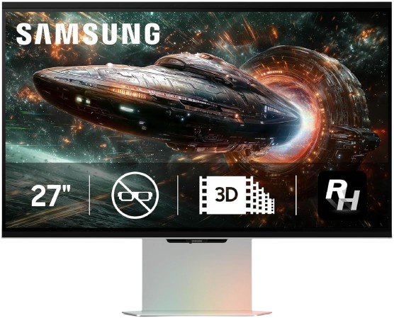 Samsung Odyssey 3D G90XF 27" 4K 165Hz IPS Gaming Monitor - 1