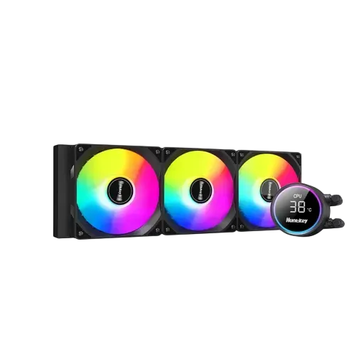 مبرد Huntkey Blacktip Shark GX360R 360mm مائي 300W ARGB أسود - 1