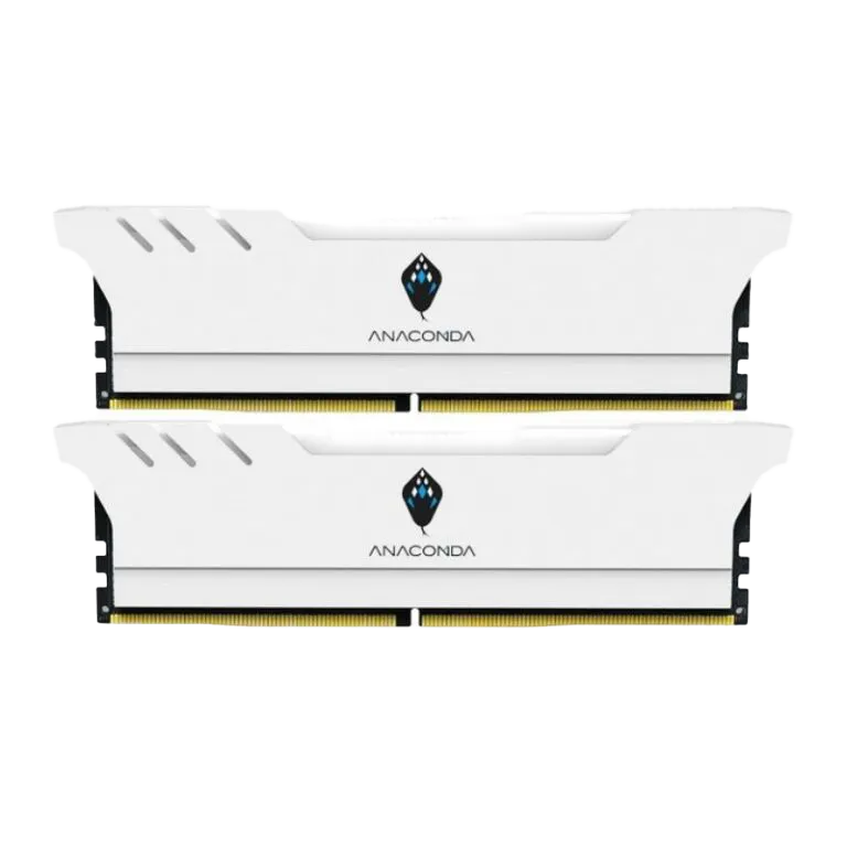 Anacomda DDR5 32GB (2x16GB) 6000MHz White Desktop Memory - 1