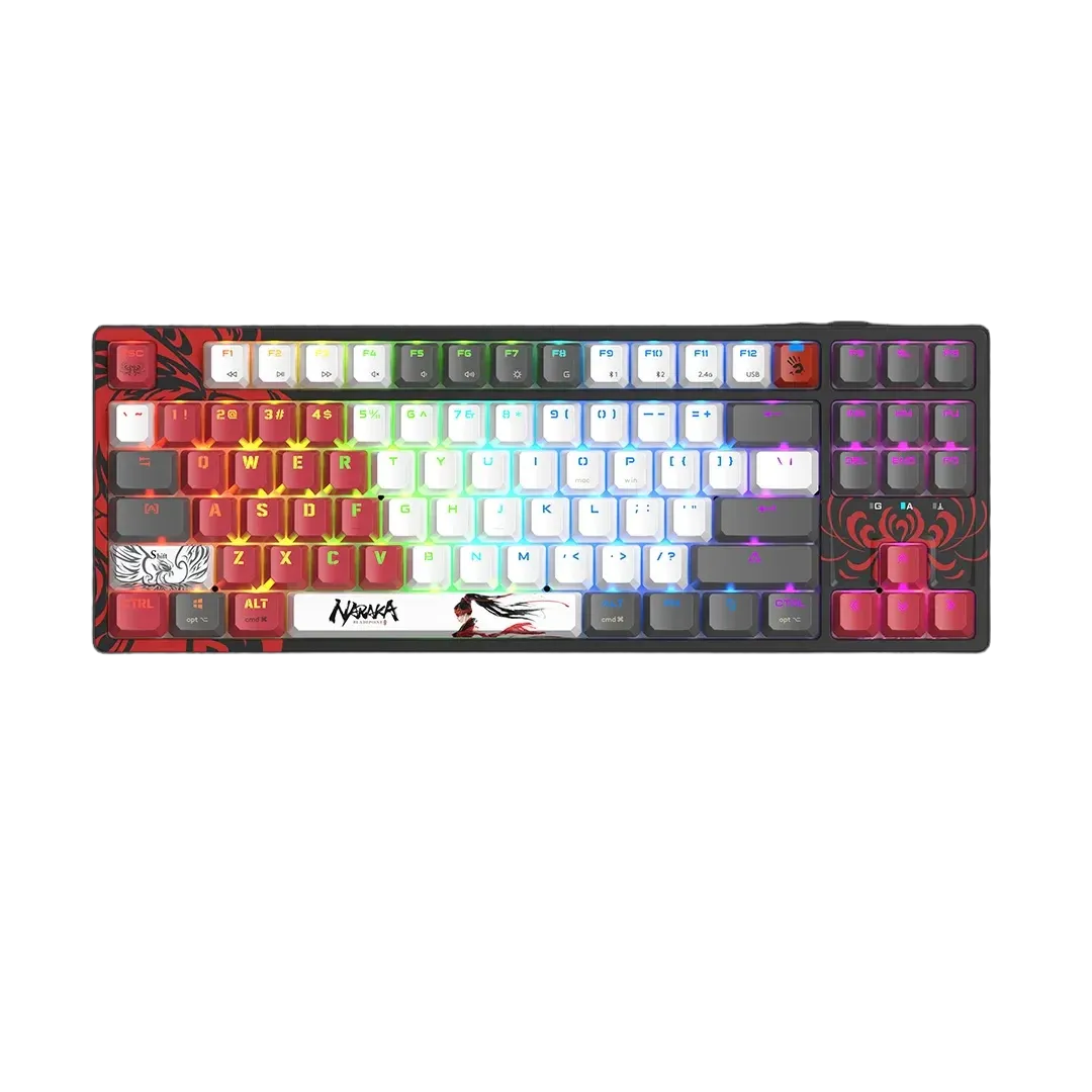 Bloody WS87 Naraka Dual-Core Wireless Gaming Mechanical Keyboard - 1