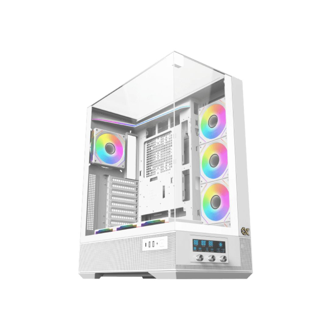 Xigmatek Vision Pro Arctic Full Tower ATX Case White - 1