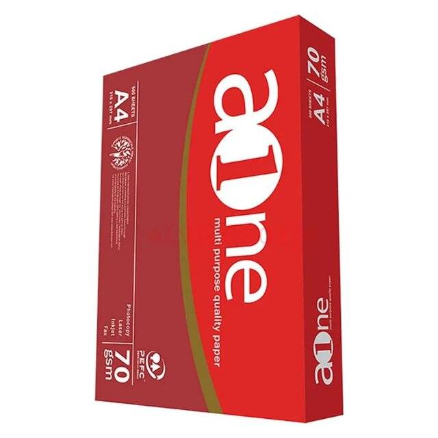 اكسسوار A One ورق A4 70gsm 500 ورقة - 1