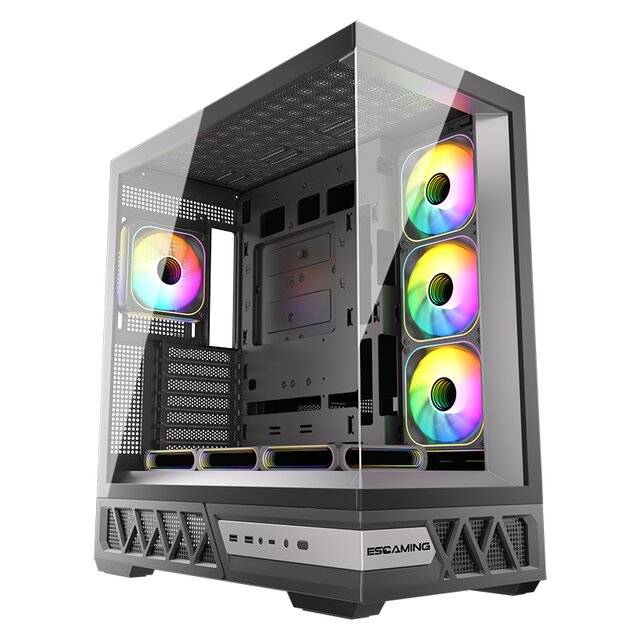 كيس ESGaming Enkido Mid-Tower ATX أسود - 1