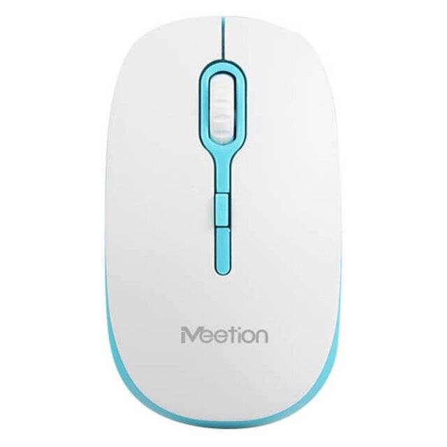 Meetion R547 1600 DPI Wireless Office Mouse Blue - 1