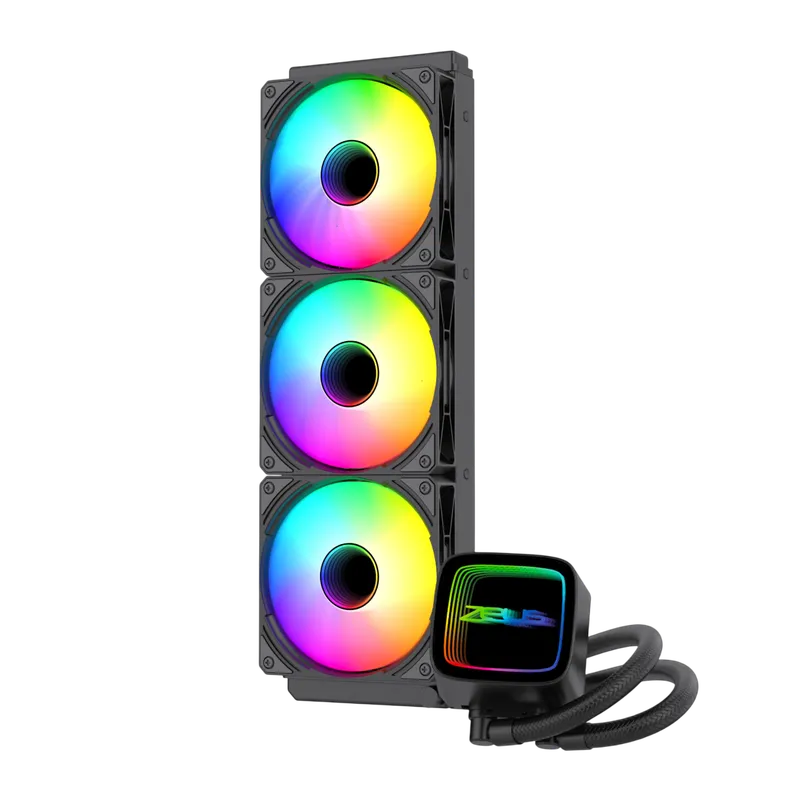 Zeus Liquid Freeze 360mm AIO Liquid Cooler 280W ARGB White - 1