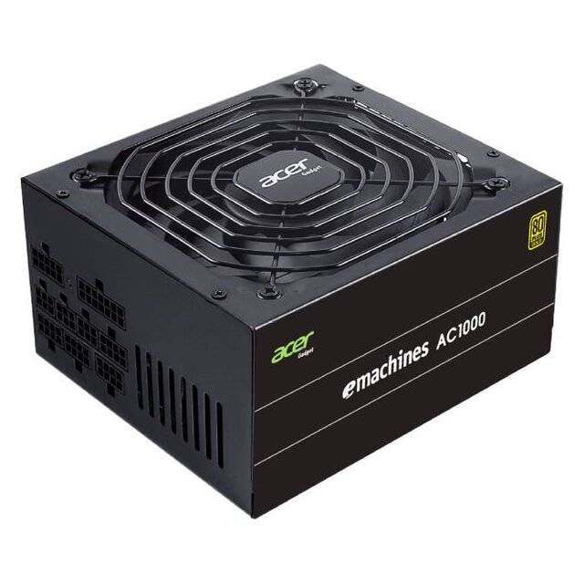 Acer AC1000 1000W 80+ Gold Fully Modular PSU Black - 1