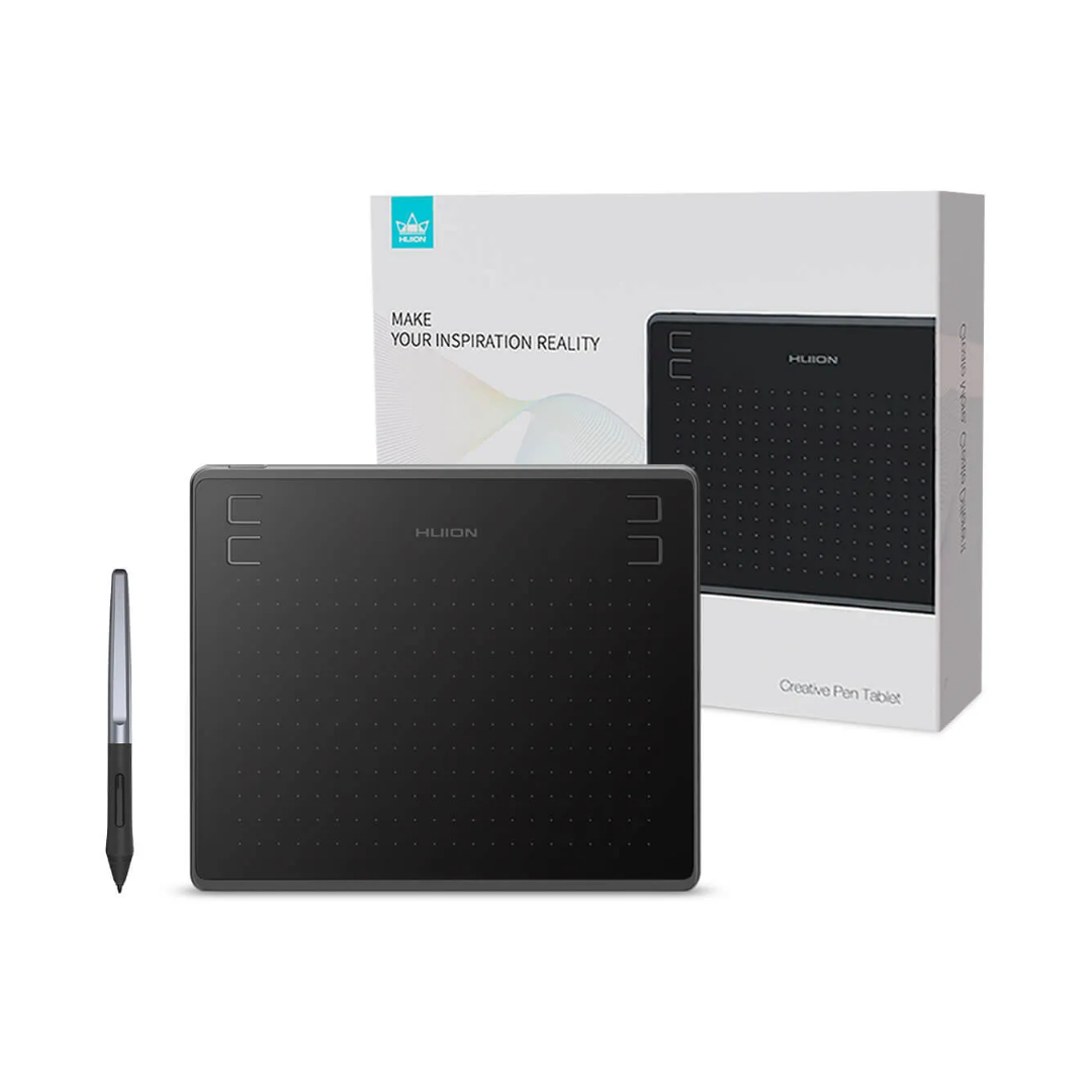 Huion HS64 Pen Tablet 8192 Pressure Levels 160x102mm Black - 1