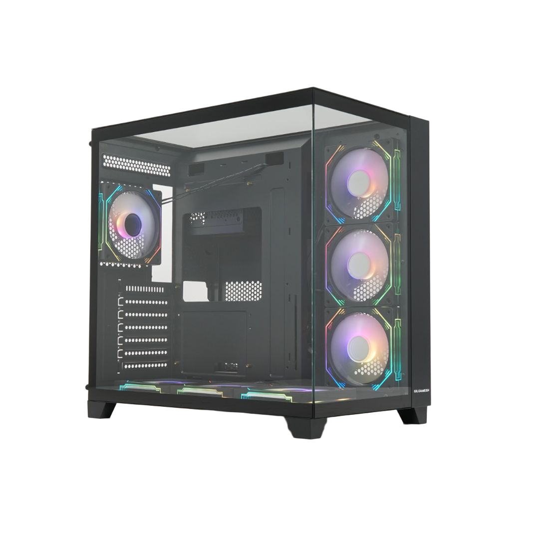 RAPTOR Gilgamesh C712 Mid-Tower ATX Case Black Tempered Glass - 1