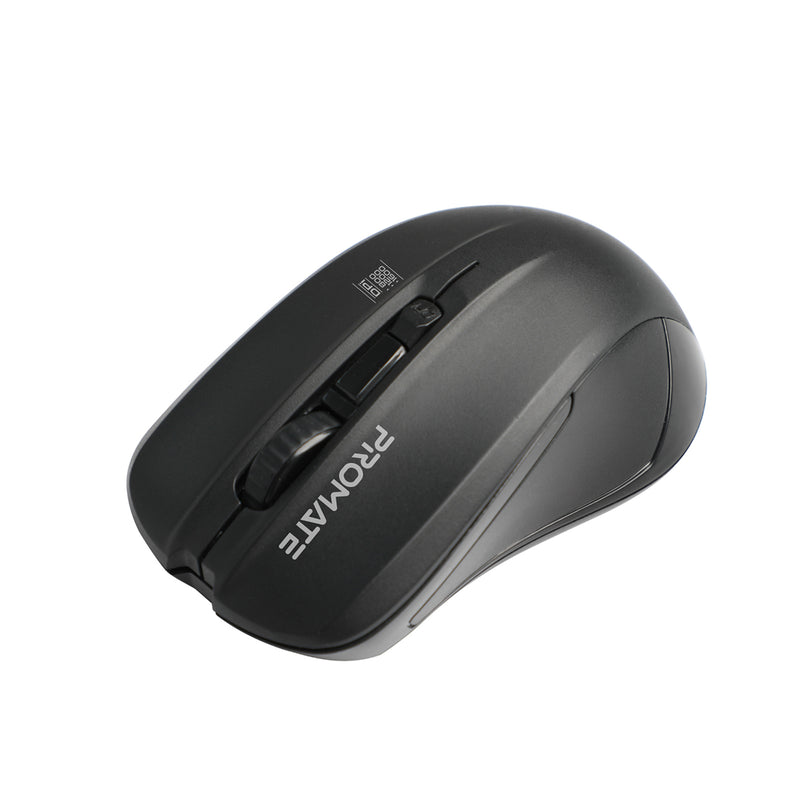 Promate Contour 1600 DPI Wireless Ergonomic Mouse Blue - 1