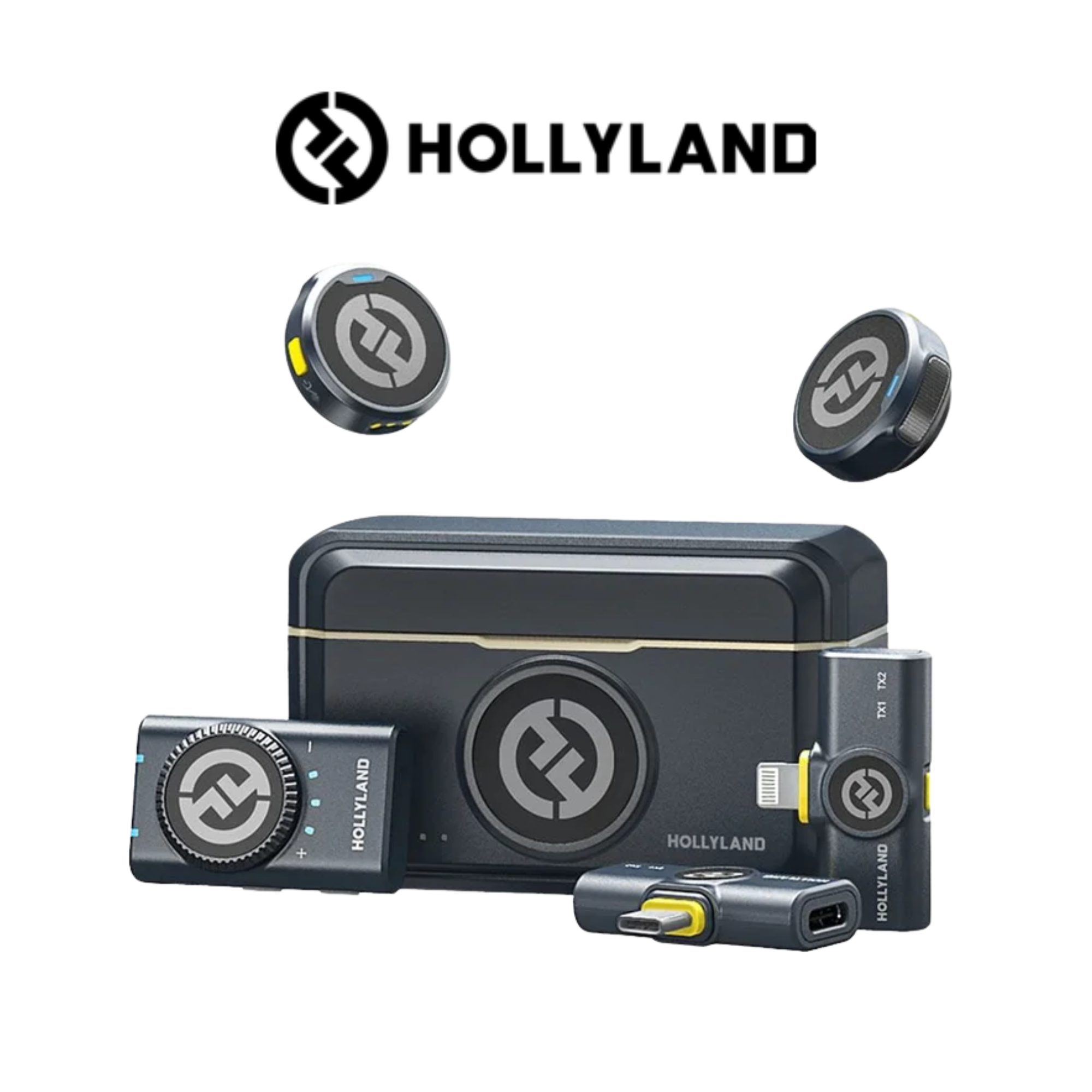 مايك Hollyland Lark M2 Duo Combo لاسلكي لافالييه - 1
