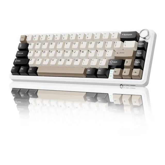Attack Shark 60% Mechanical Wireless RGB Keyboard White - 1
