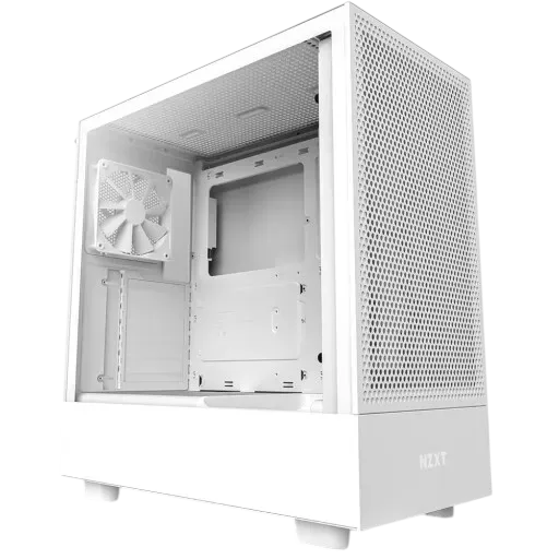 NZXT H5 Flow Mid-Tower ATX Case White - 1