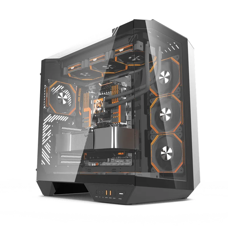DarkFlash DY470 Mid-Tower Case Black ARGB - 1