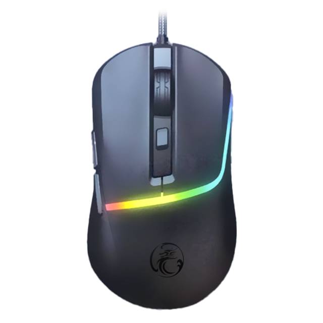 ماوس iMice T20 6600 DPI سلكي RGB أسود - 1