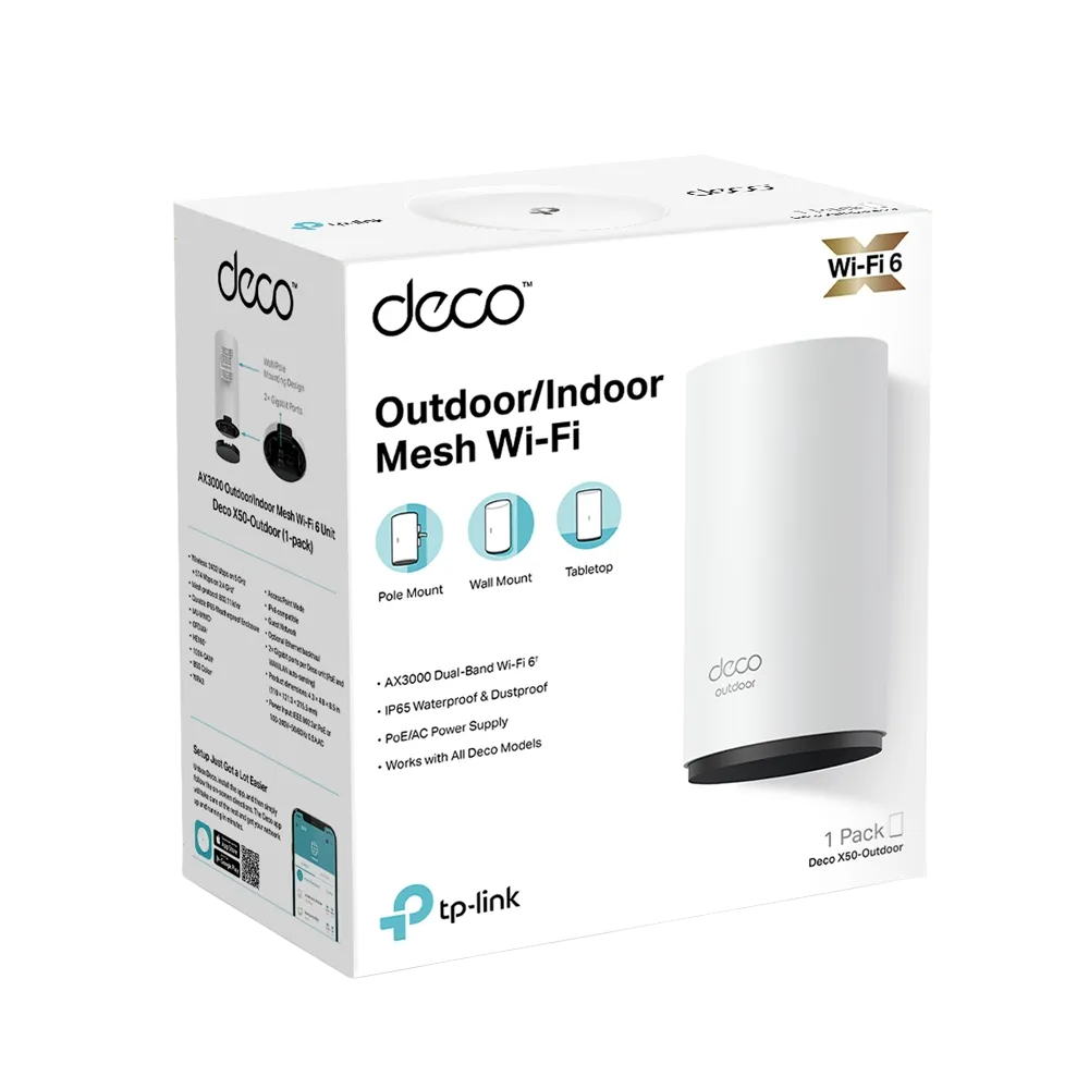 TP-Link Deco X50 Outdoor AX3000 Mesh WiFi 6 Unit - 1