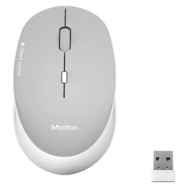Meetion R570 1600 DPI Wireless Office Mouse Gray - 1