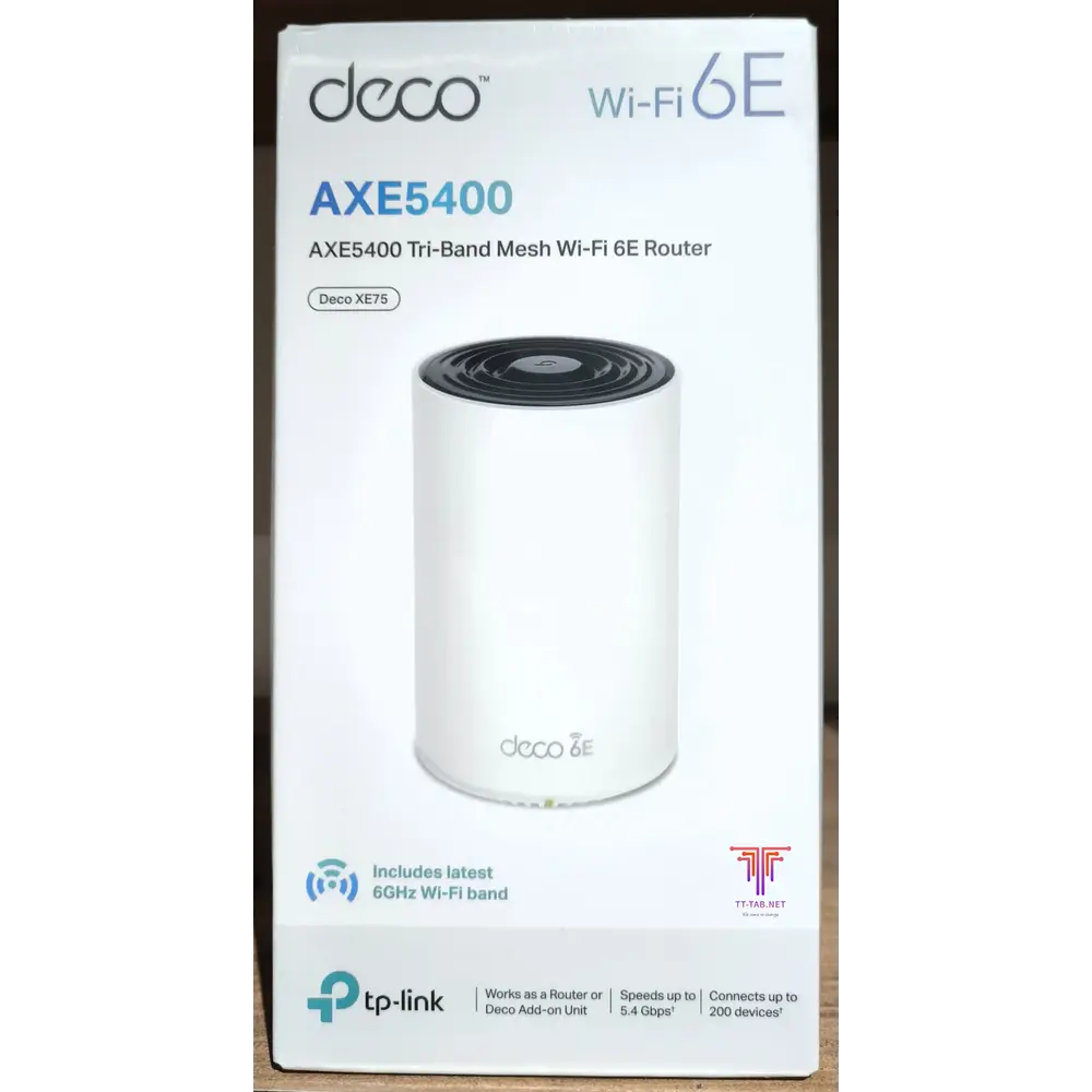 TP-Link Deco XE75 AXE5400 Tri-Band WiFi 6E Mesh Router - 1