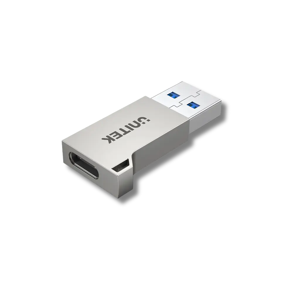 Unitek A1034NI USB-A to USB-C Adapter 5Gbps Silver - 1