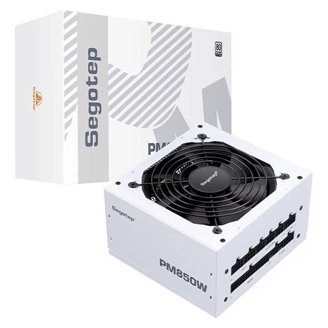 Segotep 850W 80+ Platinum Fully Modular PSU White - 1