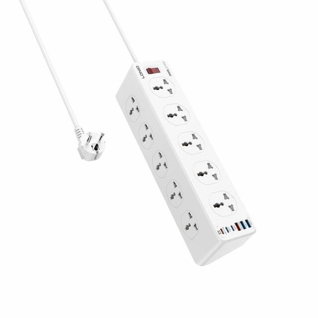 شاحن Ldnio SC10610C 2500W 10 منافذ 3 USB-A 3 USB-C - 1