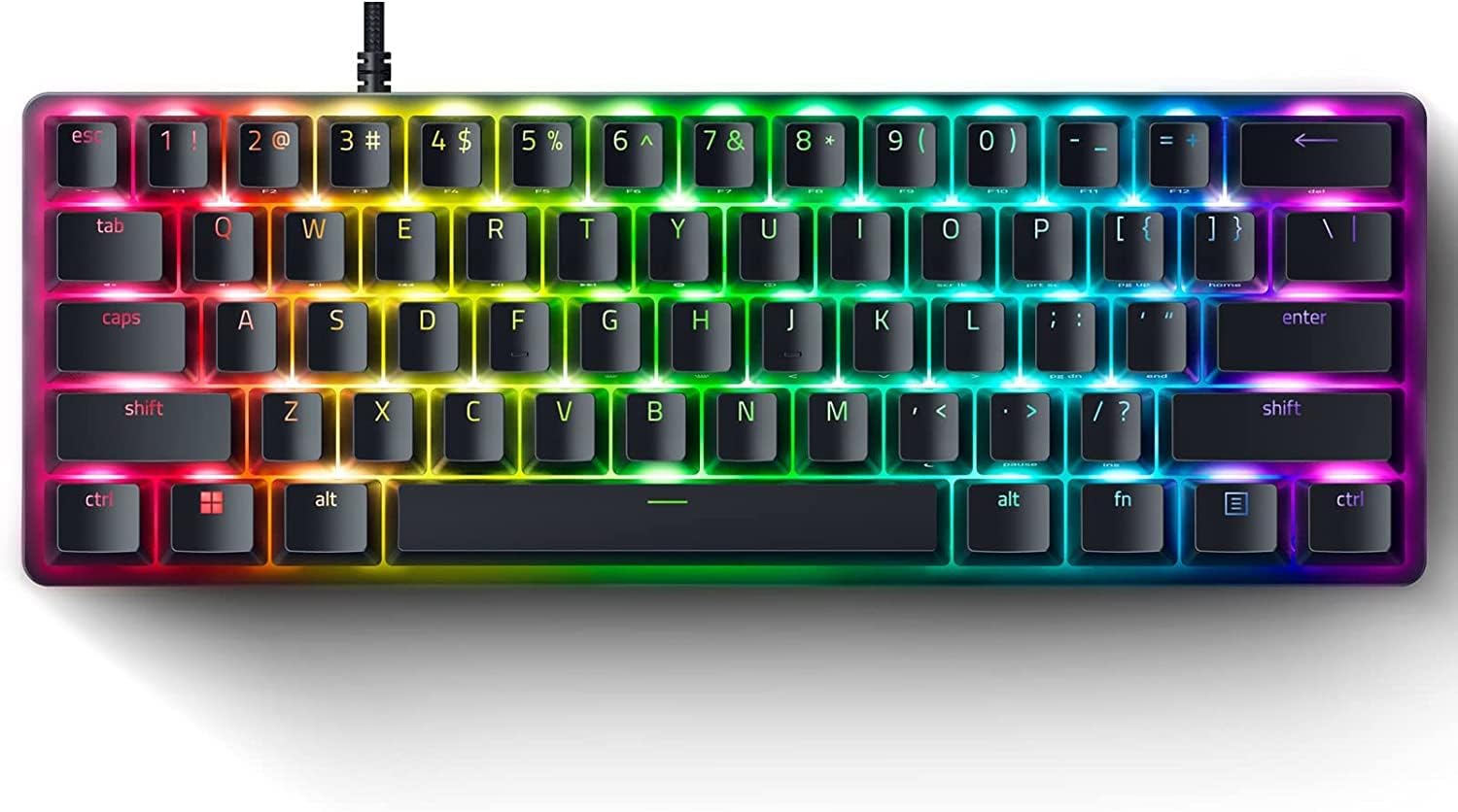 Razer Huntsman Mini 60% Optical Switch Wired RGB Black Gaming Keyboard - 1