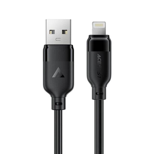 كيبل AceFast USB-A إلى Lightning 1.2m أسود - 1