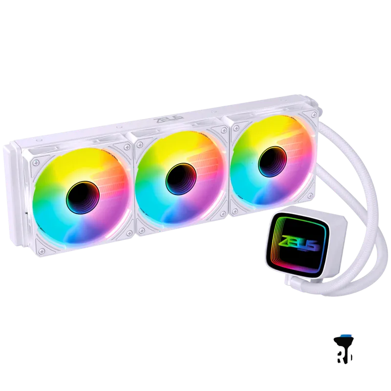 مبرد Zeus Liquid Freeze 360mm AIO سائل ARGB أبيض 280W TDP - 1