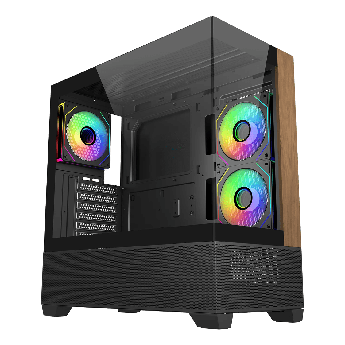 Cooler Master Elite 690 Mid-Tower ATX Case Tempered Glass - 1