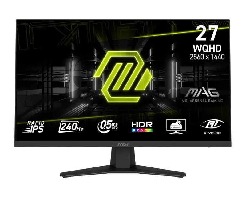 MSI MAG 274QF 27″ 2560x1440 240Hz IPS Gaming Monitor - 1