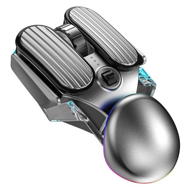 iMice T800 Gaming Mouse 4800 DPI Dual-Mode Wireless RGB Gray - 1
