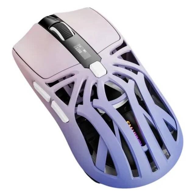 ماوس SMAILWOLF RS8 10000 DPI Dual-Mode RGB بنفسجي - 1