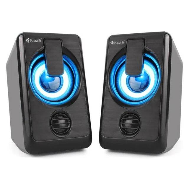 سبيكر Kisonli L-1010 2.0 قناة 6W 3.5mm أسود - 1