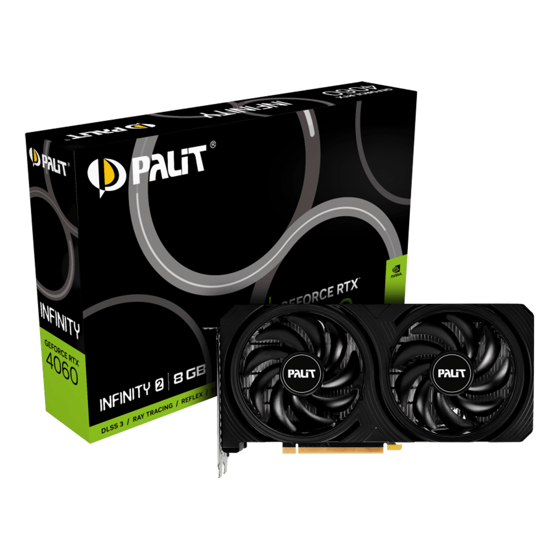 Palit GeForce RTX 4060 Infinity 8GB GDDR6 Black - 1