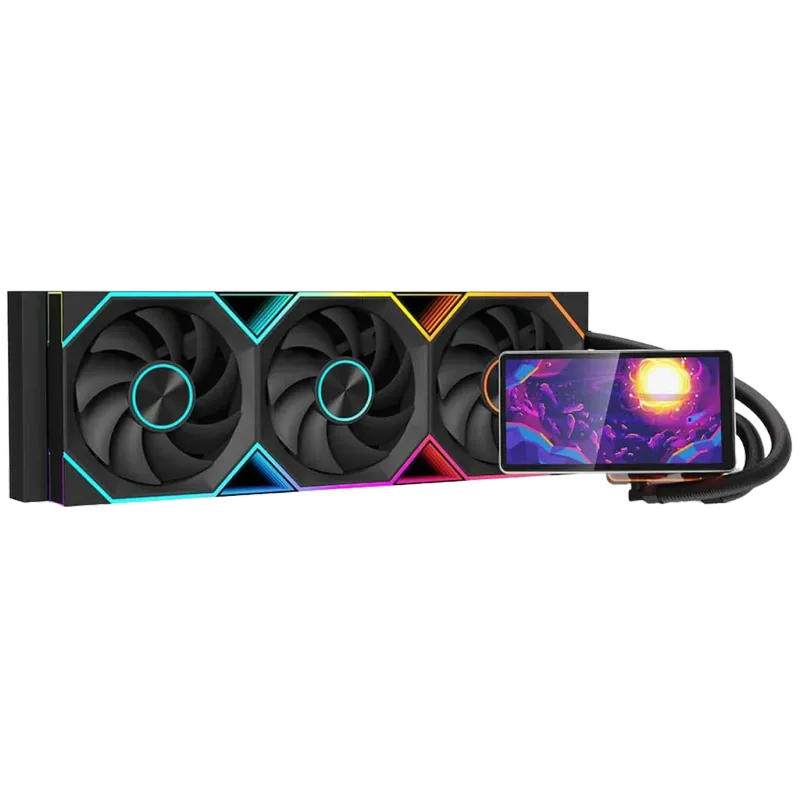 مبرد AIO 360mm LCD أسود - 1