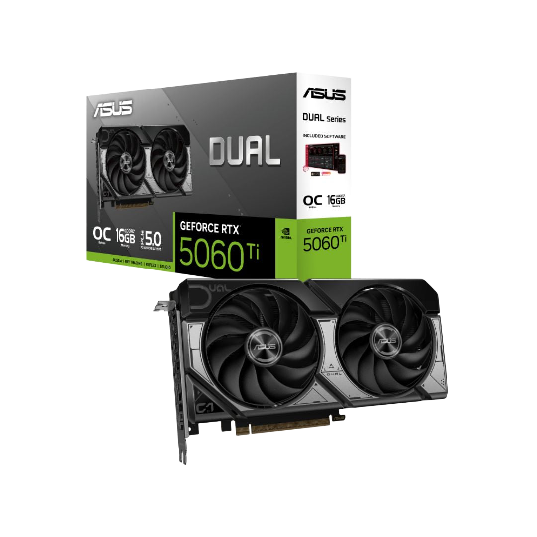 كارت شاشة ASUS Dual GeForce RTX 5060 Ti 16GB GDDR7 OC Edition - 1