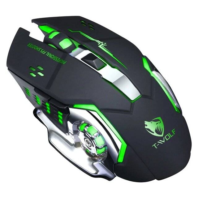 T-Wolf V6 Gaming Mouse 3200 DPI USB RGB Black - 1