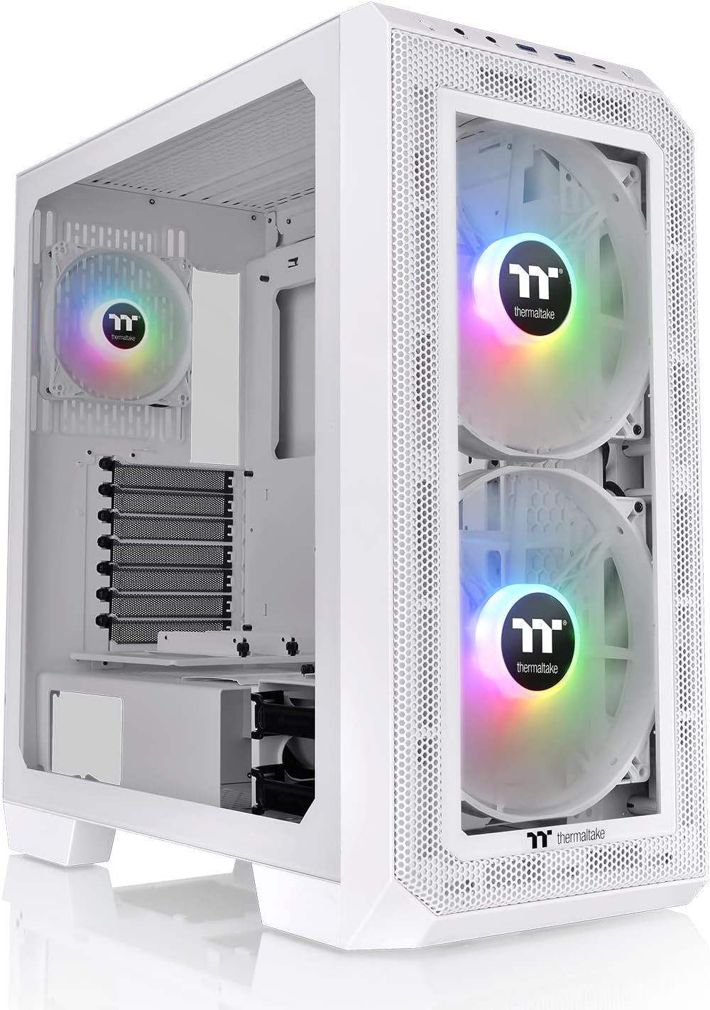 كيس Thermaltake View 300 MX Mid-Tower E-ATX أبيض زجاج مقوى ARGB - 1
