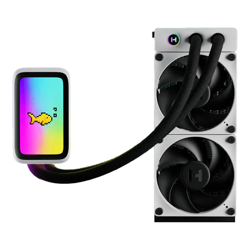 مبرد HYTE Q60 240mm AIO سائل QRGB أسود - 1