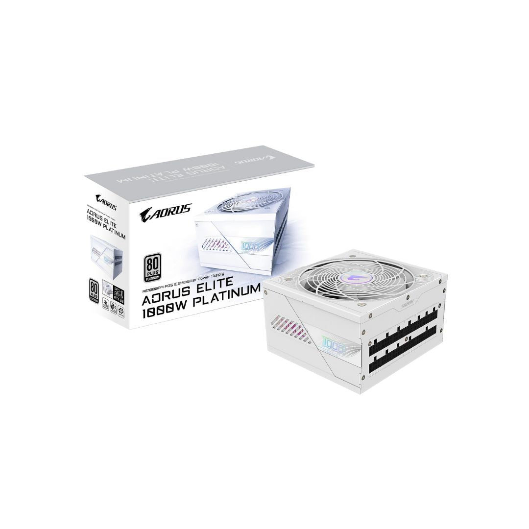 باور سبلاي Gigabyte AORUS Elite Ice 1000W 80+ Platinum Fully Modular White - 1