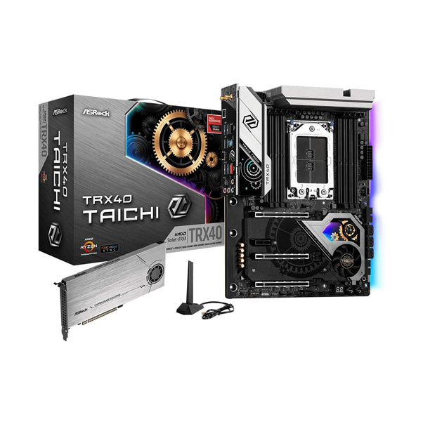 ASRock Taichi TRX40 sTRX4 ATX DDR4 Motherboard - 1