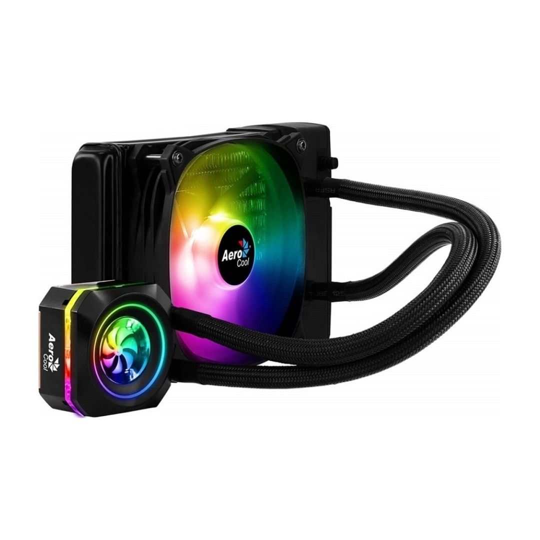 AeroCool Pulse L120F 120mm AIO Liquid Cooler 200W ARGB Black - 1