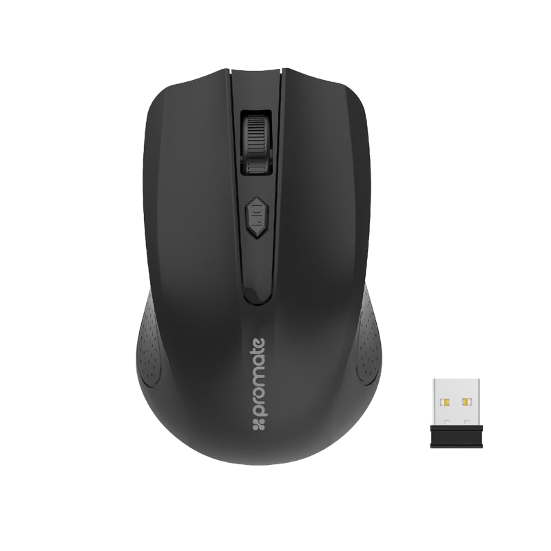 Promate Clix-8 Wireless Ergonomic Optical Mouse - 1