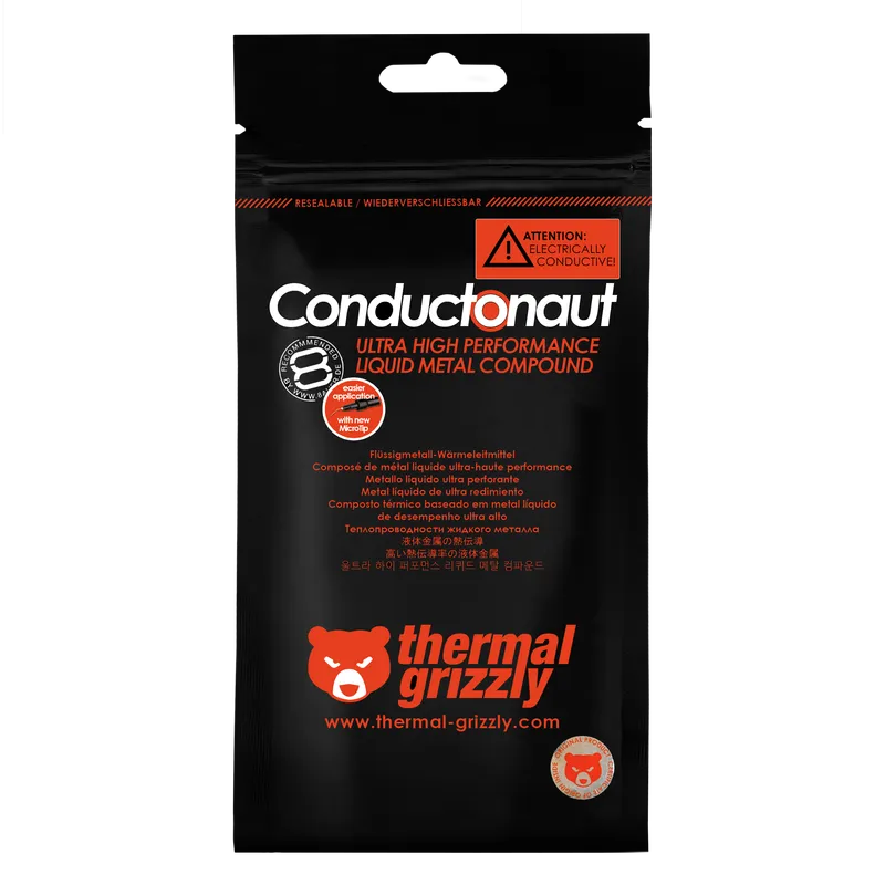 معجون حراري Thermal Grizzly Conductonaut Liquid Metal 73 W/mK - 1