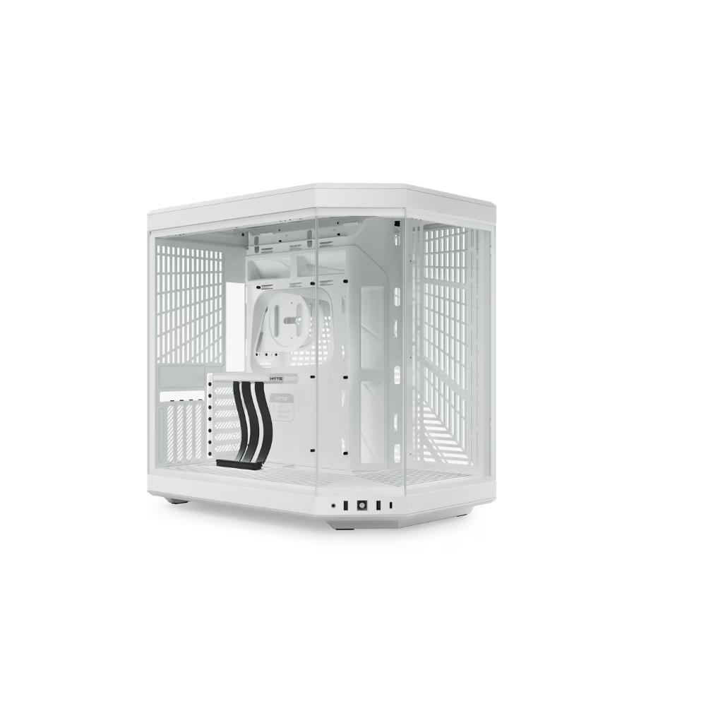 كيس HYTE Y70 Mid-Tower ATX سنو وايت دبل تشامبر - 1