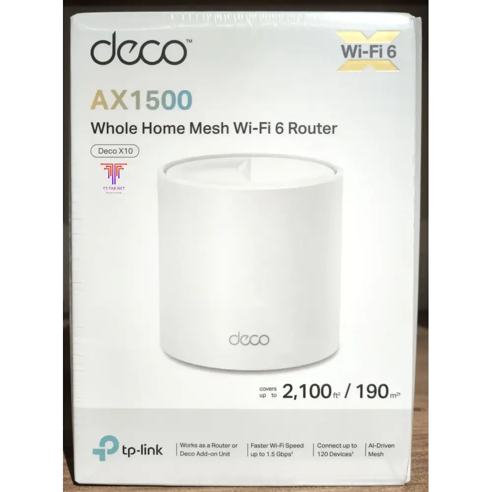 TP-Link Deco X10 AX1500 Whole Home Mesh WiFi 6 System 1-Pack - 1